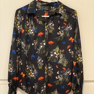 Black long sleeve blouse size small